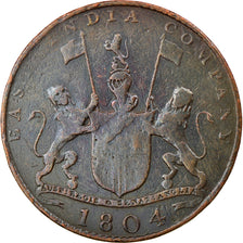 Münze, INDIA-BRITISH, 2 Kepings, 1804, S+, Kupfer, KM:265