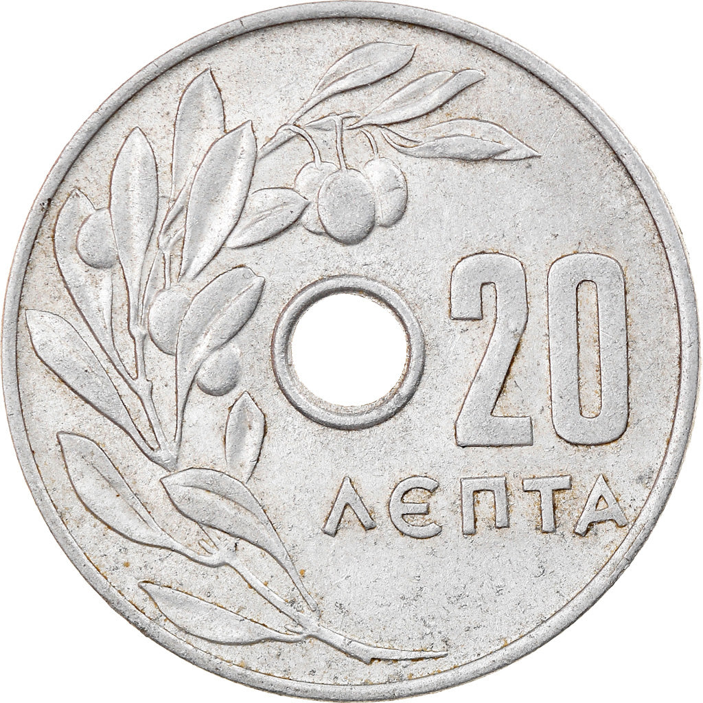 Coin, Greece, 20 Lepta, 1969, EF(40-45), Base Metal, KM:TS37