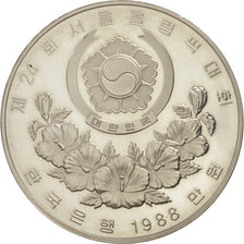 KOREA-SOUTH, 10000 Won, 1988, SUP+, Argent, KM:75