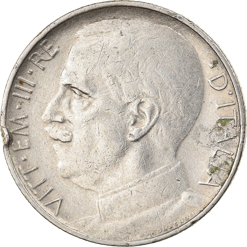 Moeda, Itália, Vittorio Emanuele III, 50 Centesimi, 1925, Rome, VF(30-35)
