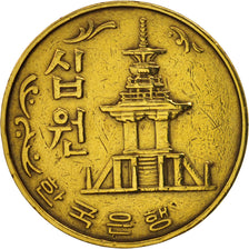 Coin, KOREA-SOUTH, 10 Won, 1978, AU(50-53), Brass, KM:6a