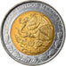 Moneta, Mexico, Nuevo Peso, 1992, Mexico City, AU(50-53), Bimetaliczny, KM:550