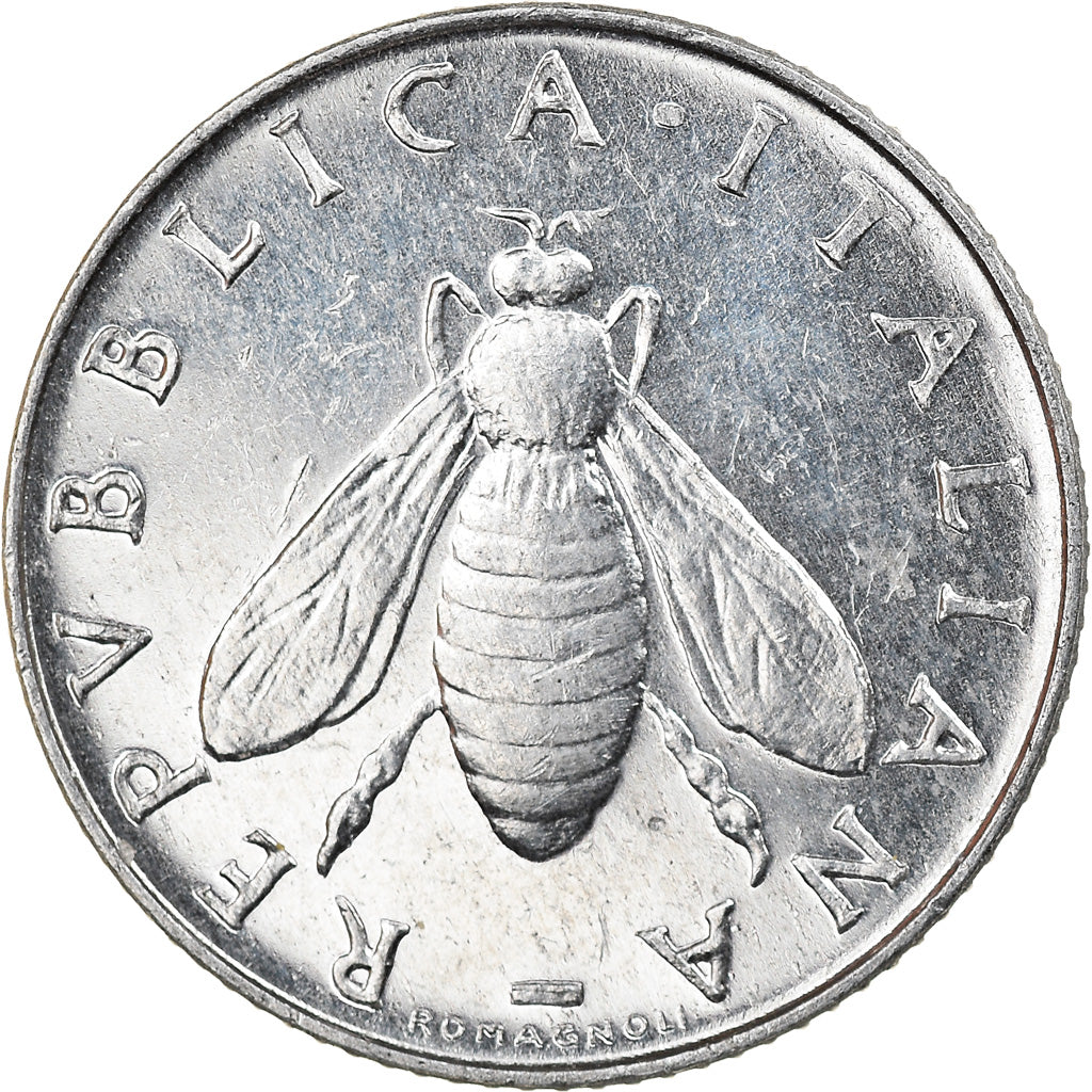Coin, Italy, 2 Lire, 1970, Rome, EF(40-45), Aluminum, KM:94