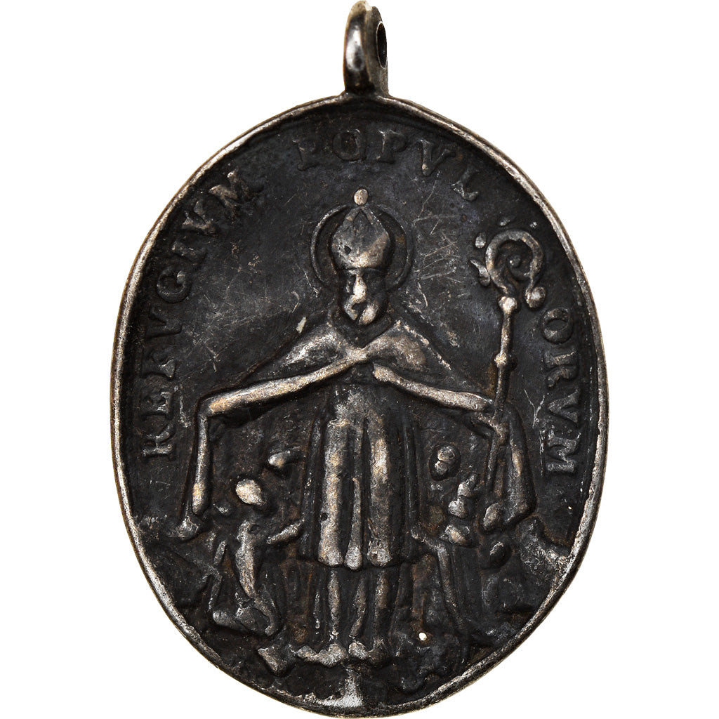 France, Medal, Saint Nicolas, Religions & beliefs, VF(30-35), Silver