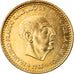 Moneda, España, Francisco Franco, caudillo, Peseta, 1969, MBC+, Aluminio -