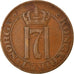 Moneda, Noruega, Haakon VII, 5 Öre, 1921, Kongsberg, MBC, Bronce, KM:368