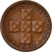 Coin, Portugal, 10 Centavos, 1943, EF(40-45), Bronze, KM:583