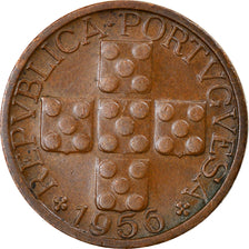 Coin, Portugal, 10 Centavos, 1956, EF(40-45), Bronze, KM:583