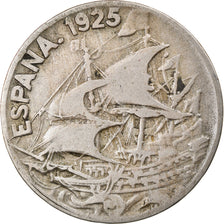 Moneda, España, Alfonso XIII, 25 Centimos, 1925, Madrid, BC+, Cobre - níquel