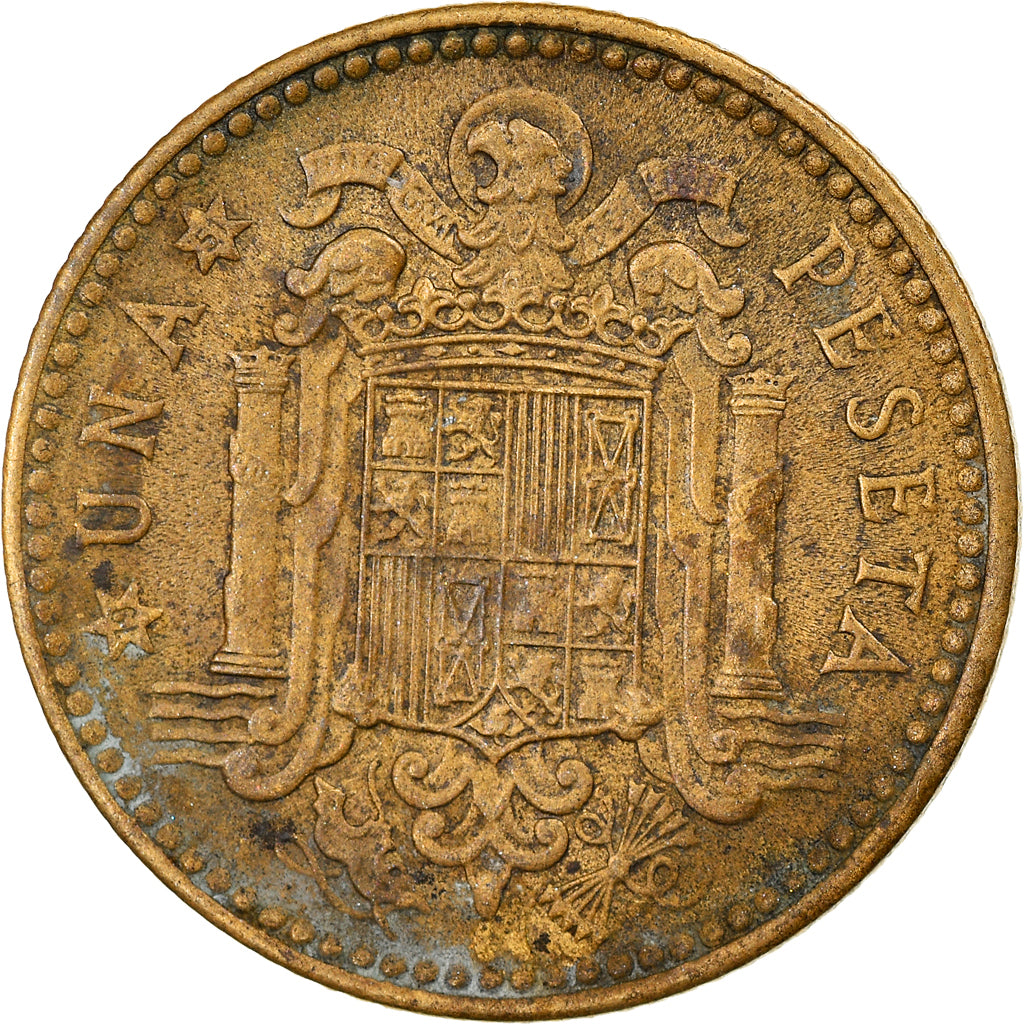 Coin, Spain, Francisco Franco, caudillo, Peseta, 1951, EF(40-45)