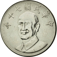 Moneda, CHINA, REPÚBLICA DE, TAIWAN, 10 Yüan, 1981, MBC+, Cobre - níquel