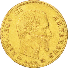 France, Napoleon III, 5 Francs, 1859, Paris, VF(30-35), Gold, KM 787.1