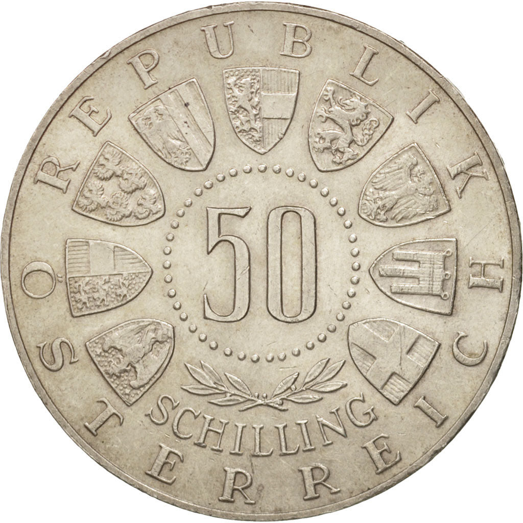 Austria, 50 Schilling, 1963, AU(50-53), Silver, KM:2894