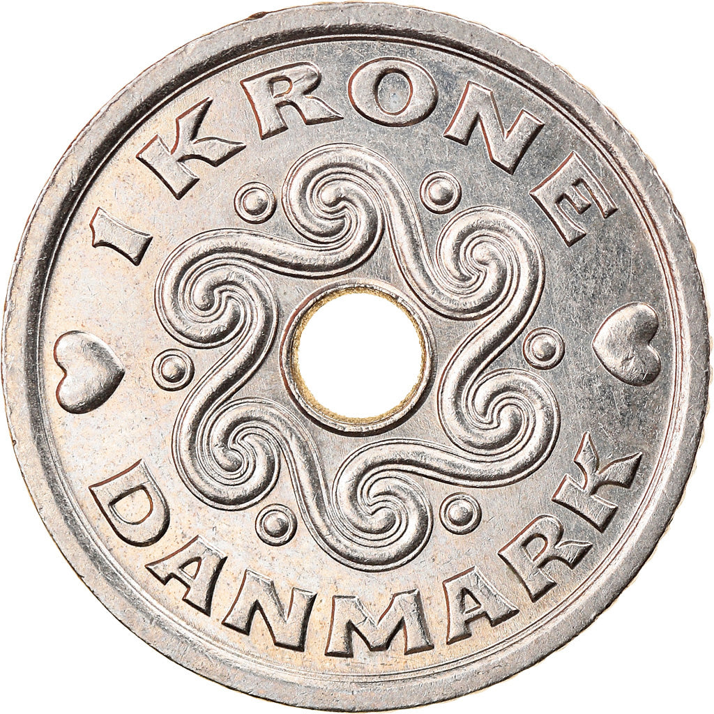 Monnaie, Danemark, Margrethe II, Krone, 1999, Copenhagen, TTB+, Copper-nickel