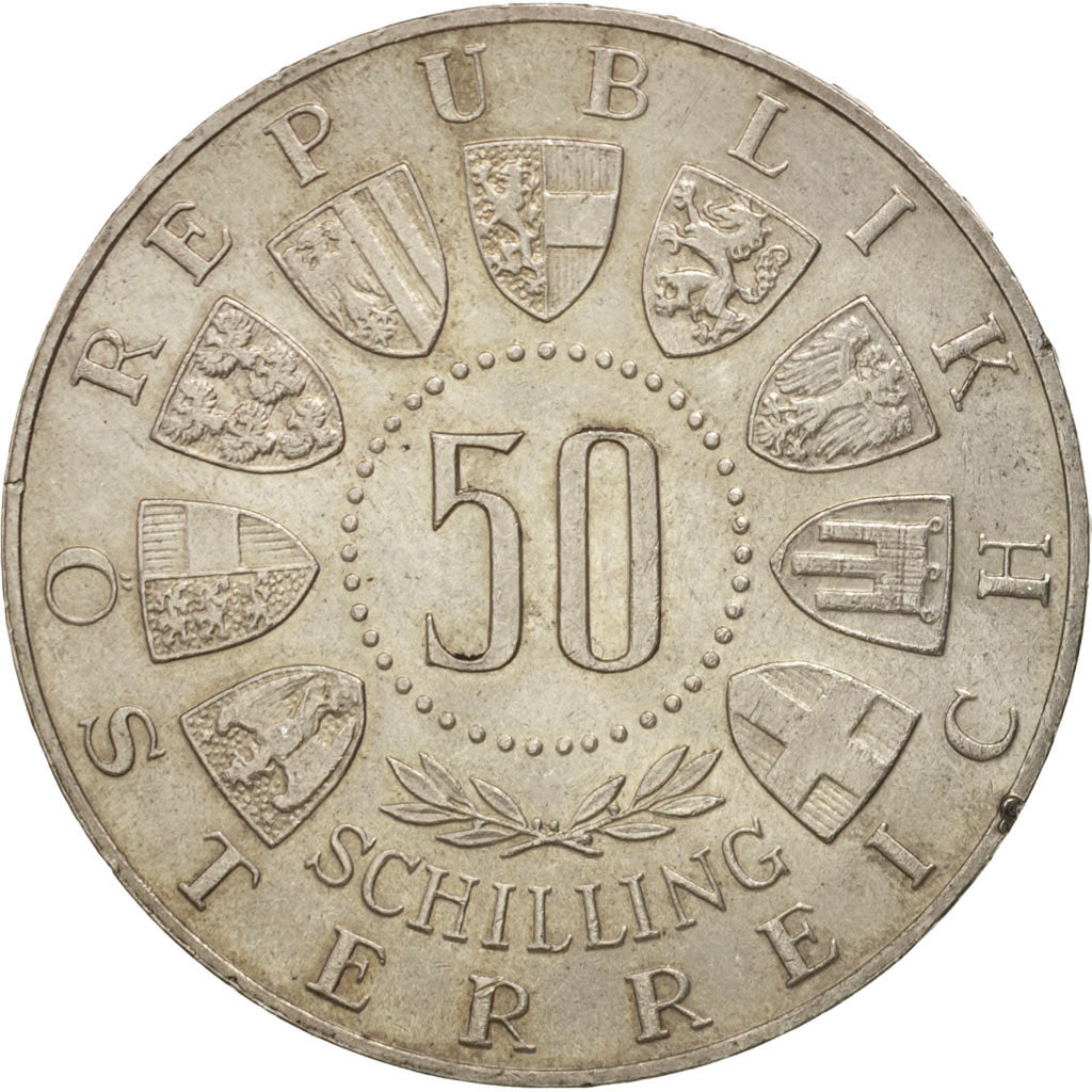 Österreich, 50 Schilling, 1963, SS+, Silber, KM:2894