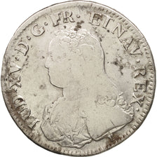 France, Louis XV, Écu aux branches d'olivier, 1729, Rennes, F(12-15),KM 486.26