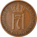 Coin, Norway, Haakon VII, 2 Öre, 1934, EF(40-45), Bronze, KM:371