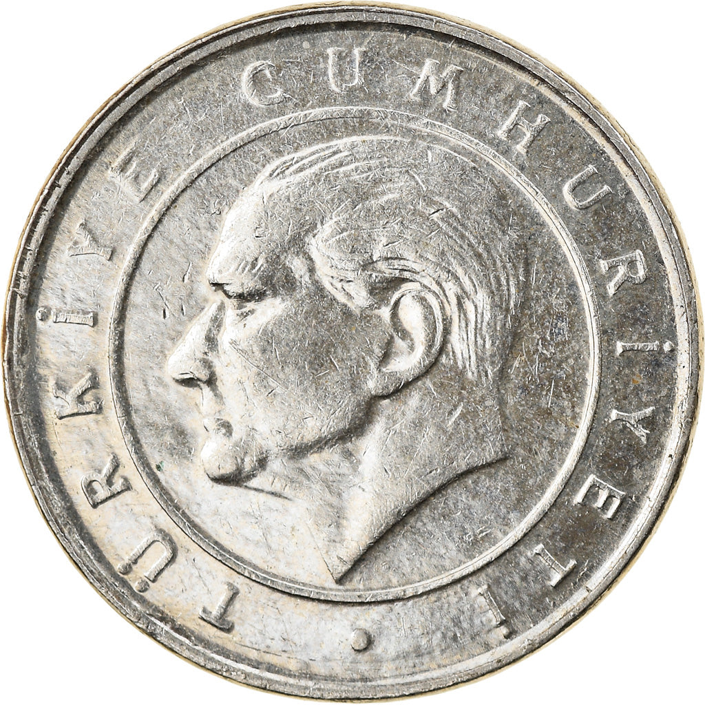 Coin, Turkey, 50000 Lira, 50 Bin Lira, 2002, Istanbul, EF(40-45)