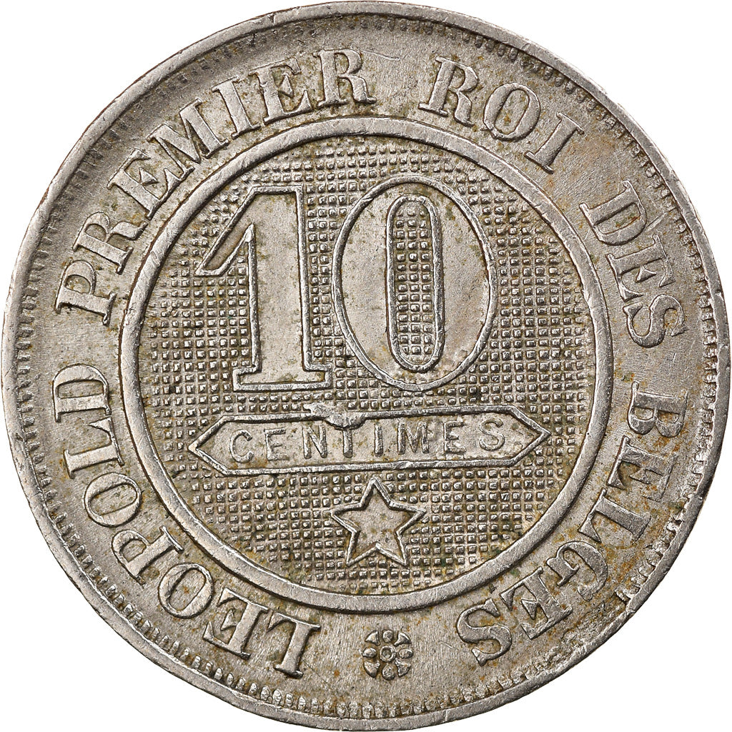 Moneta, Belgio, Leopold I, 10 Centimes, 1863, BB+, Rame-nichel, KM:22