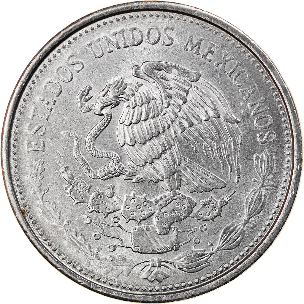Coin, Mexico, 50 Pesos, 1992, Mexico City, EF(40-45), Stainless Steel, KM:495a
