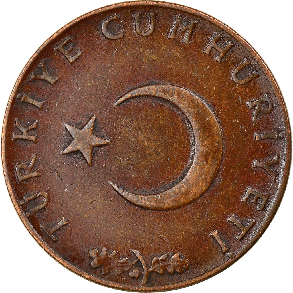 Coin, Turkey, 10 Kurus, 1963, EF(40-45), Bronze, KM:891.1
