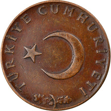Coin, Turkey, 10 Kurus, 1963, EF(40-45), Bronze, KM:891.1