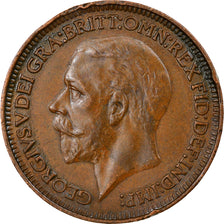 Coin, Great Britain, George V, Farthing, 1929, AU(50-53), Bronze, KM:825