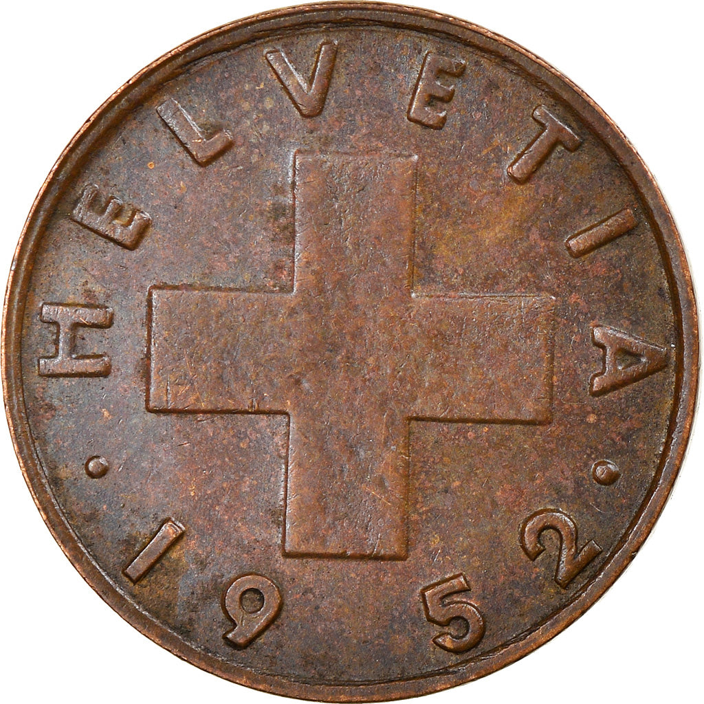 Monnaie, Suisse, Rappen, 1952, Bern, TB+, Bronze, KM:46