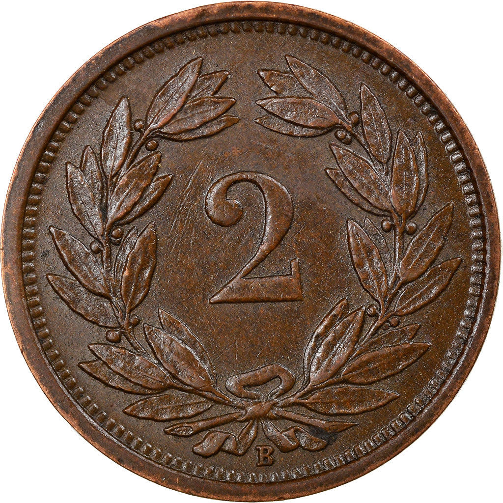 Coin, Switzerland, 2 Rappen, 1941, Bern, AU(50-53), Bronze, KM:4.2a