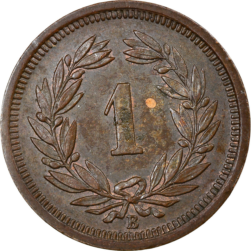Coin, Switzerland, Rappen, 1934, Bern, EF(40-45), Bronze, KM:3.2
