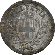 Coin, Switzerland, Rappen, 1945, Bern, VF(30-35), Zinc, KM:3a