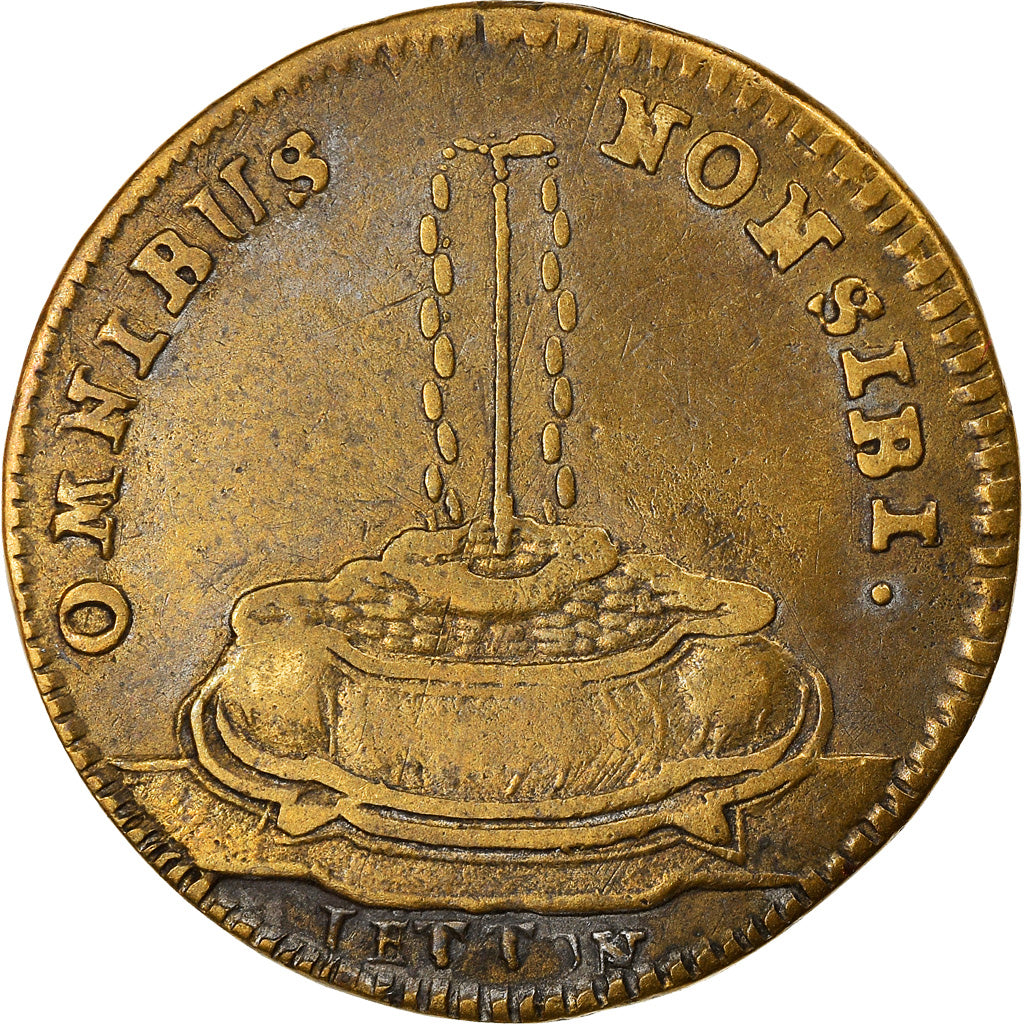 France, Token, Royal, Louis XVI, omnibus Non Sibi, EF(40-45), Brass