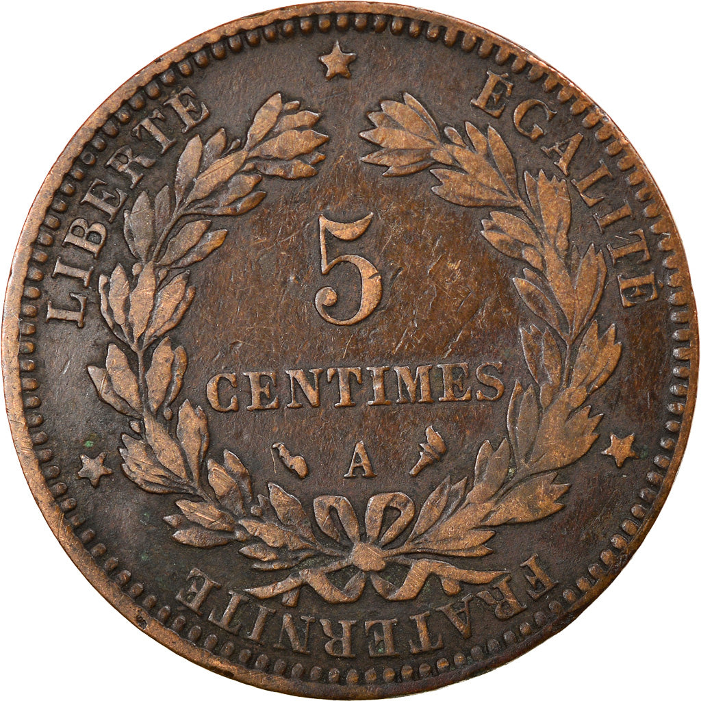 Münze, Frankreich, Cérès, 5 Centimes, 1897, Paris, SS, Bronze, KM:821.1