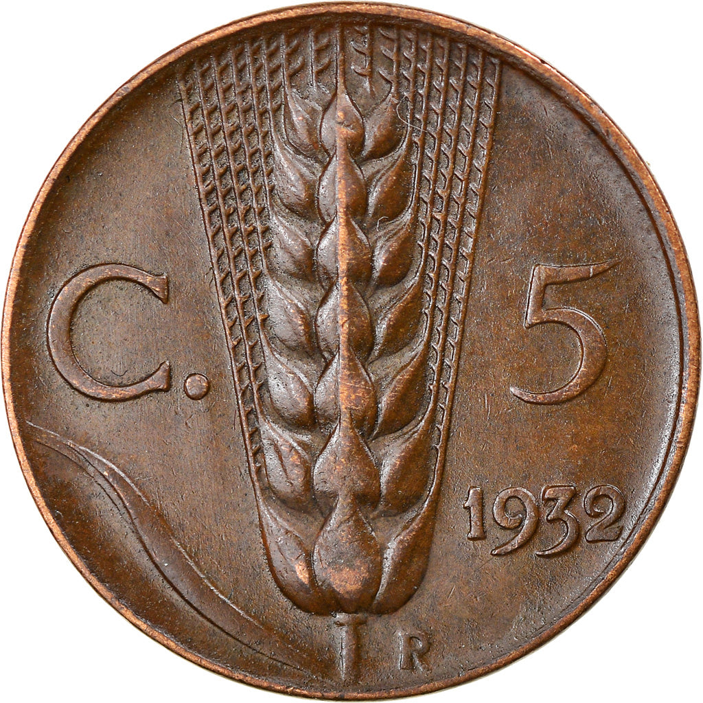 Monnaie, Italie, Vittorio Emanuele III, 5 Centesimi, 1932, Rome, SUP, Bronze