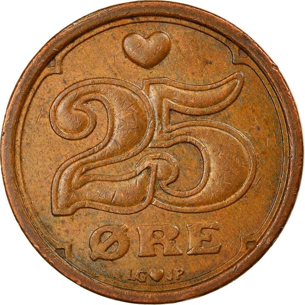 Monnaie, Danemark, Margrethe II, 25 Öre, 1990, Copenhagen, TTB, Bronze