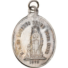 France, Medal, Second Empire, Notre Dame de Lourdes, Religions & beliefs, 1858