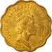 Moneda, Hong Kong, Elizabeth II, 20 Cents, 1991, MBC, Níquel - latón, KM:59
