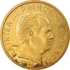 Coin, Monaco, Rainier III, 50 Centimes, 1962, EF(40-45), Aluminum-Bronze