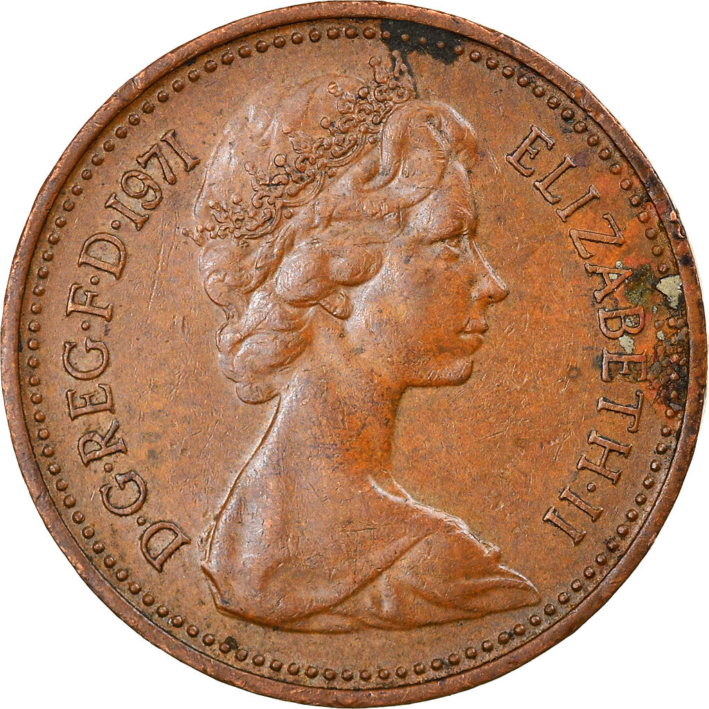 Moneta, Gran Bretagna, Elizabeth II, New Penny, 1971, BB, Bronzo, KM:915