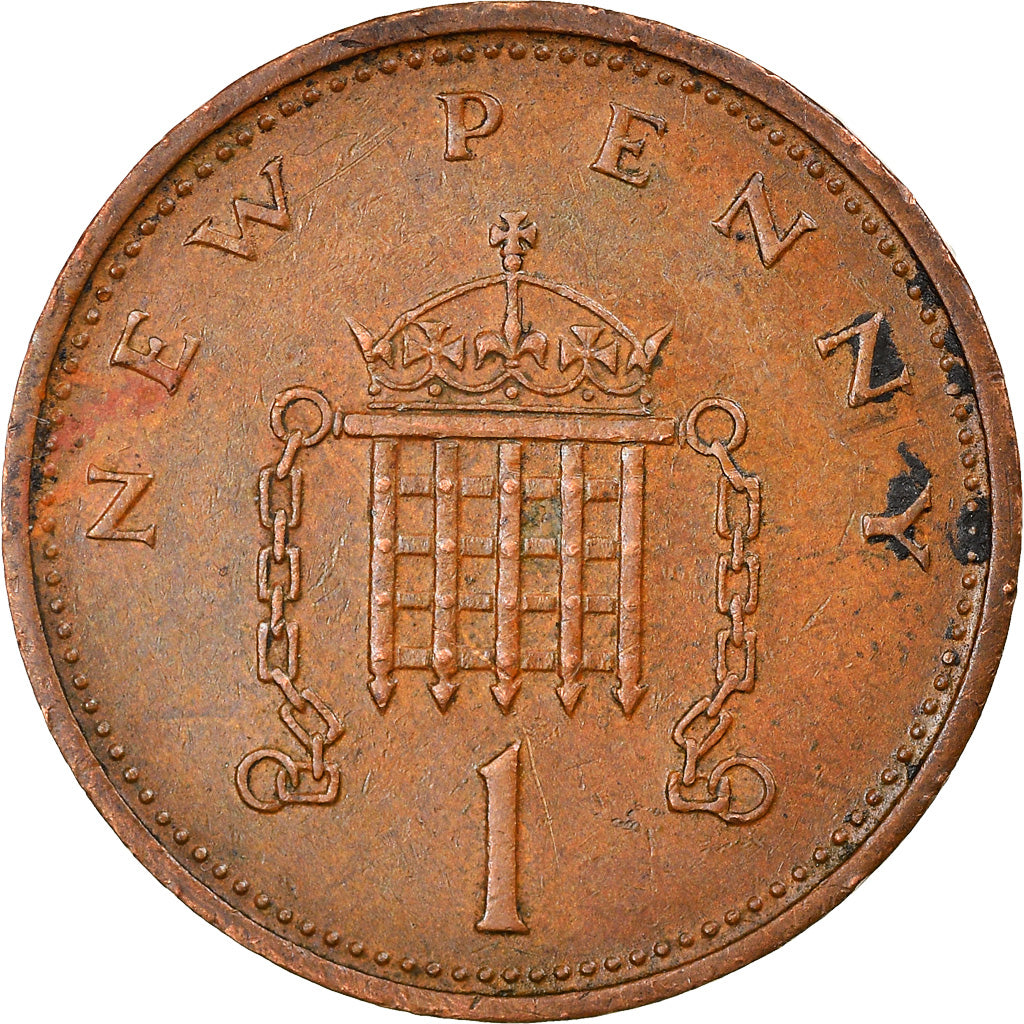 Moneta, Gran Bretagna, Elizabeth II, New Penny, 1971, BB, Bronzo, KM:915