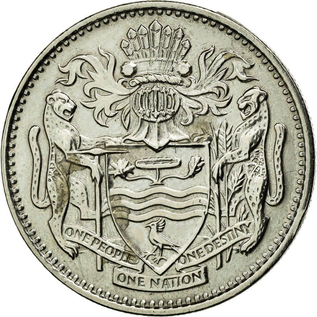 Coin, Guyana, 25 Cents, 1986, AU(55-58), Copper-nickel, KM:34
