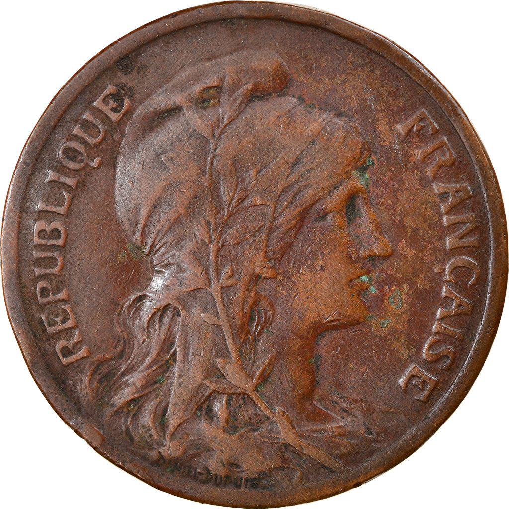 Munten, Frankrijk, Dupuis, 10 Centimes, 1915, Paris, ZF, Bronze, KM:843