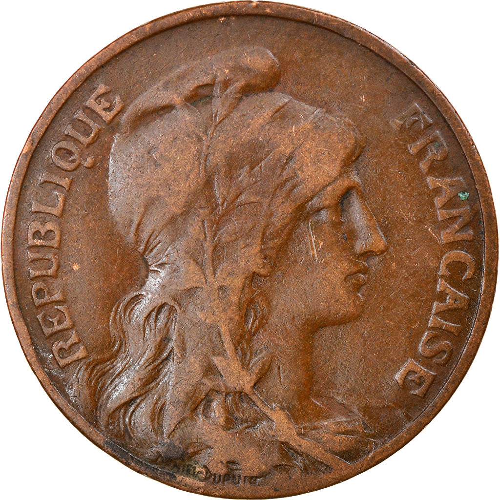 Munten, Frankrijk, Dupuis, 10 Centimes, 1912, Paris, ZF, Bronze, KM:843