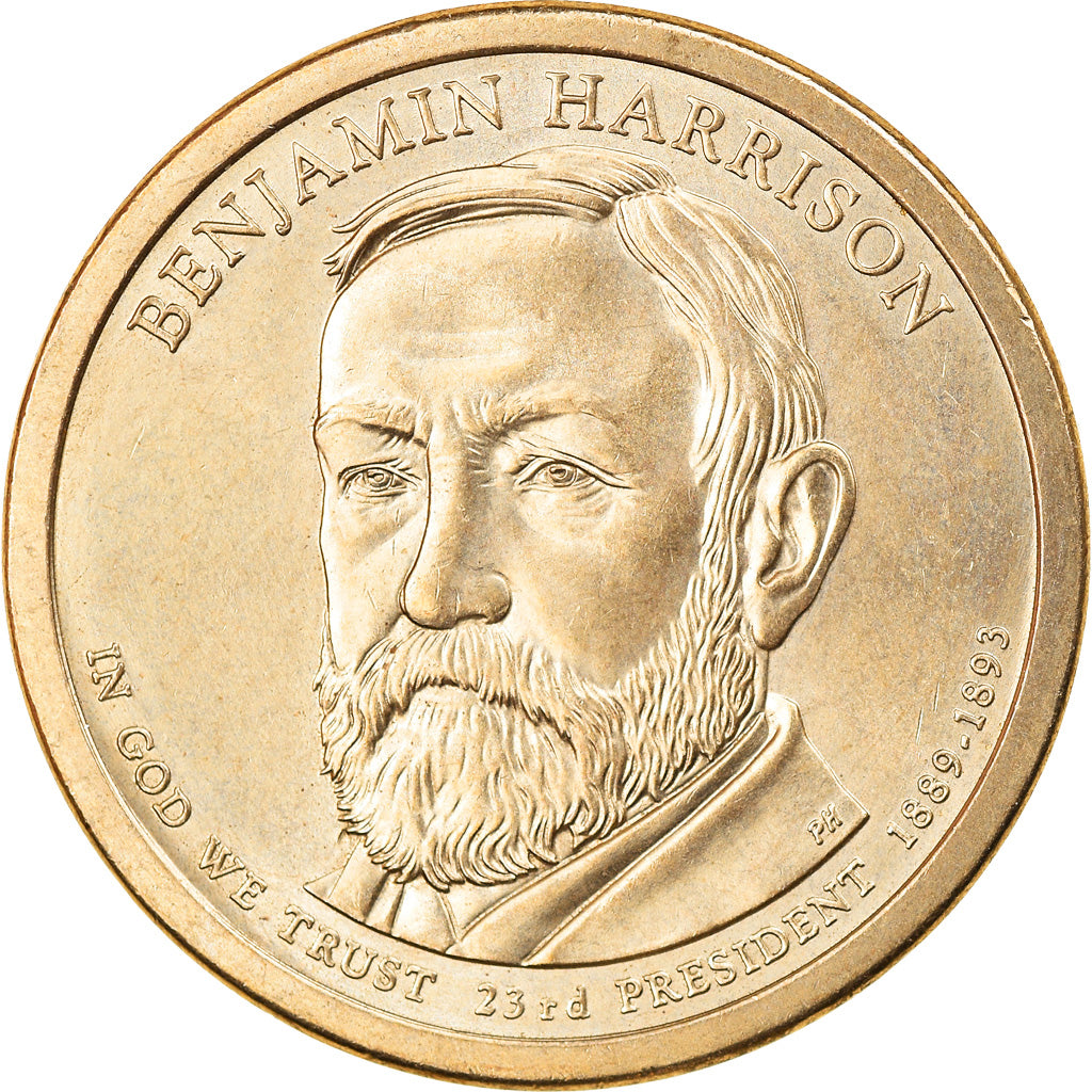 Moneta, Stati Uniti, Dollar, 2012, U.S. Mint, Philadelphia, Benjamin Harrison