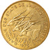 Coin, Central African States, 25 Francs, 1975, Paris, AU(50-53)