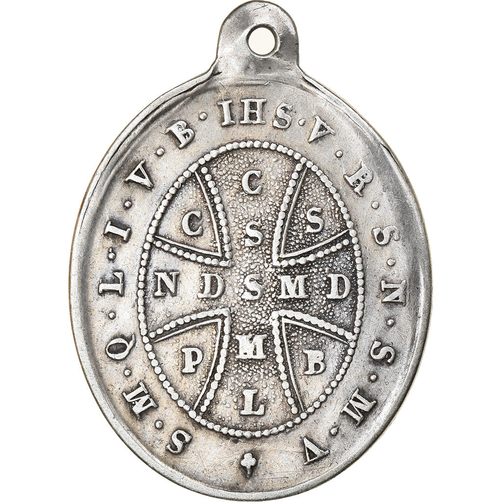 France, Medal, Saint Benoît, Religions & beliefs, AU(50-53), Silver