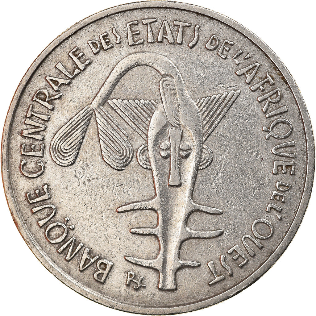Coin, West African States, 100 Francs, 1969, EF(40-45), Nickel, KM:4