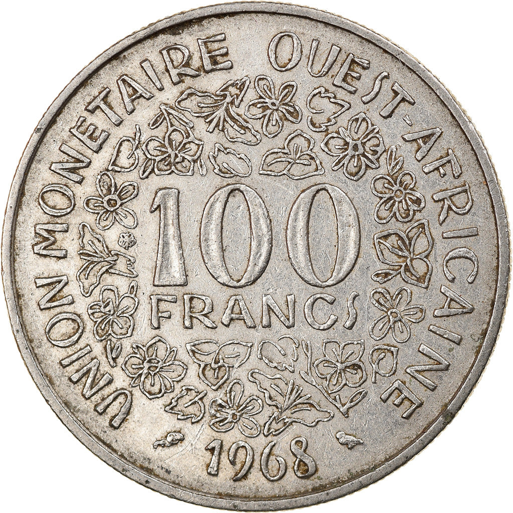 Moneta, Stati dell'Africa occidentale, 100 Francs, 1968, BB, Nichel, KM:4