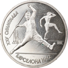 Monnaie, Russie, Javelin throwers, Rouble, 1991, BE, TTB+, Copper-nickel, KM:290