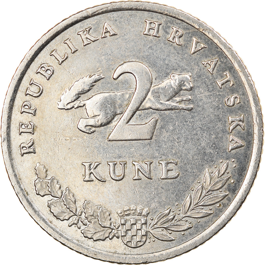 Moneda, Croacia, 2 Kune, 2017, MBC, Cobre - níquel - cinc, KM:New